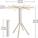 Clothes Drying Rack 4 Legs,Laundry Hanger Dryer Rack,Portable Drying Rack,Foldable Drying Rack-Drying Rack Clothing Laundry Bedroom Household Wooden-12rods by CozyNest Decor
