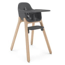UPPAbaby Ciro High Chair/Sleek, Easy-to-Clean Design/Perfect-Fit Tray to Bring Baby to Table/Patent-Pending Harness/Dual-Position, 180-Degree Rotating Footrest/Jake (Charcoal/Rubberwood) by TinyTreasures Baby Boutique