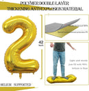 GOER Number 20 Balloons for 20th Birthday Party Decorations,42 Inch Jumbo Foil Helium Balloons for 20th Anniversary (Gold) by TinyTreasures Baby Boutique