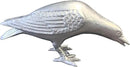 NACH Cast Iron Crow Statue, Head Down Raven, Large Garden Statues, Crow Garden Sculpture, Bird Figurines Home Decor, Raven Decor, Antique Metal Bird Statue, 10 x 3.5 x 6 inches, JS-90-7117AM by GreenHaven Gardens