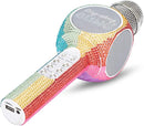 Sing-Along Bling Bluetooth Karaoke Microphone and Bluetooth Stereo Speaker All-in-One (Rainbow Bling) by TinyTreasures Baby Boutique