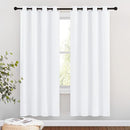 NICETOWN White Room Darkening Draperies and Curtains - Home Fashion Energy Saving Grommet Top Room Darkening Drape Panels for Bedroom (Set of 2, 46 by 72 Inch, White) by TinyTreasures Baby Boutique