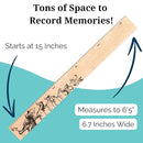 Wooden Growth Chart – Kids Height Chart, Wall Measurement for Kids, Height Chart for Wall, Growth Ruler for Children – Farm Animals, Natural - 63" x 6.7" by TinyTreasures Baby Boutique