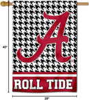 WinCraft Alabama Crimson Tide Houndstooth Pattern Double Sided House Flag by GreenHaven Gardens