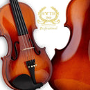 Rhythm Violin Set for Beginners,Acoustic Violins Starter Kit Package for Student,Beginners Fiddle with Hard Case, Rosin, Shoulder Rest, Bow, and Extra Strings (NATURAL, 1/2) by TinyTreasures Baby Boutique