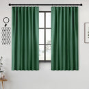 ANRODUO Back Tab Blackout Curtains for Bedroom Living Room, Rod Pocket Pinch Pleated Thermal Insulated Room Darkening Curtains 72 Inches Long 2 Panels, Hunter Green, 42 x 72 Inch by TinyTreasures Baby Boutique