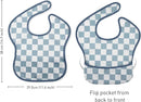 Mess Proof Baby Bib 3 Pack, Waterproof Led Weaning Baby Feeding Bibs with Food Catcher, Travel Feeding Bibs by TinyTreasures Baby Boutique