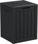 DRATO Deck Boxes, 28 Gallon Outdoor Storage Box for Patio Cushion, Sports Equipment, Garden Tools, Waterproof and UV Resistant, Lockable Black by GreenHaven Gardens