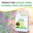 FOOP Organic All-Purpose Liquid Plant Food - Use on All Outdoor Plants: Flower Beds, Vegetable Gardens, Container Gardening | Concentrated Liquid Fertilizer (1 Gallon, 2 Pack, Mixes to 256 Gallons) by GreenHaven Gardens