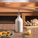 Sweejar Ceramic Olive Oil Dispenser Bottle, Opaque Oil Cruet Protects Oil to Reduce Oxidation, Suitable for Storage Oil, Vinegar, Coffee Syrups & Other Liquids, Pack of 1, 15.5 Fl Oz (Beige) by CozyNest Decor