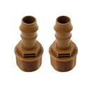 Dnyta 20pcs Drip Irrigation Barbed Adapter Coupling Fittings Threaded Drip Irrigation Male Adapter 3/4 PVC to 1/2 Drip Irrigation Adapter by GreenHaven Gardens