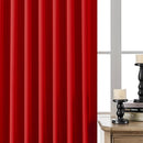 Joydeco Blackout Curtains 108 Inches Long, Thermal Insulated Black Out Curtains 2 Panels Set, Room Darkening Drapes for Living Room Window Rod Pocket Back Tab (W52 x L108 Inch, Red) by TinyTreasures Baby Boutique