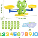 BAKAM Frog Balance Scale Toy, Number Counting Blocks Games, Montessori Math Games for Kids 5-7, Preschool Kindergarten Learning Activities, STEM Educational Toys for 3+ Year Old by TinyTreasures Baby Boutique