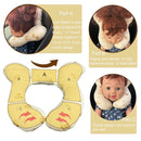Baby Head Rest Pillow for Stroller Cartoon Neck Chin Support Pillows for Infants Toddler Neck Protection Cushion for Travelling, Music Bear by TinyTreasures Baby Boutique
