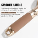 NVTED Hair Brush Set with Detangling Nylon Pins Massage Paddle Brush Cushion Hair Combs Hair Dryer Brush for Women Men Kids Girls (GOLD) by TinyTreasures Baby Boutique