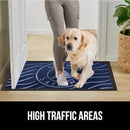 GORILLA GRIP 100% Waterproof All-Season WeatherMax Doormat US Designed Natural Rubber, Stain and Fade Resistant, Low Profile Indoor Outdoor Door Mats, Easy Clean Patio Mat, 17x29, Blue Sailing by CozyNest Decor