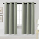 H.VERSAILTEX Blackout Curtains for Bedroom Thermal Insulated Room Darkening Living Room Curtains 72 Inch Long Grommet Privacy Protection Window Curtain Panels/Drapes for Nursery,2 Panels,Light Sage by CozyNest Decor