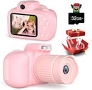 Temodu Kids Camera, Best Birthday Festival Toys Gifts for Girls Boys Age 3 4 5 6 7 8 9 10 11 12 Year Old, Digital Camera for Kids with Video, Toy Camera Toddler Camera for Girls with 32GB Card - Pink by TinyTreasures Baby Boutique