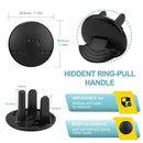 52 Pack Black Safety Outlet Covers Baby Proofing, Electrical Socket Outlet Plugs 3-Prong Child Proof for Kids House by TinyTreasures Baby Boutique