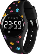 Kids Watches for Girls Boys Digital Sport Watch with Step Counter Pedometer Vibration Alarm Clock, No App Waterproof Fitness Tracker Kids Watch Boys Girls Teens Students Ages 5-16 by TinyTreasures Baby Boutique