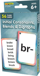 Teacher Created Resources Initial Consonants, Blends & Digraphs Flash Cards (EP62044) 3-1/8" x 5-1/8" by TinyTreasures Baby Boutique