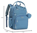 BabbleRoo Diaper Bag Backpack - Baby Essentials Travel Tote - Multi function Waterproof Diaper Bag, Travel Essentials Baby Bag with Changing Pad, Stroller Straps & Pacifier Case - Unisex, Light Blue by TinyTreasures Baby Boutique