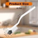 Rtteri 48 Pcs Kitchen Scrub Brush Bulk Plastic Sink Bathroom Cleaning Edge Corner Brush for Household Bottle Dish Tile Lines Window Track Crevice with Stiff Bristle by CozyNest Decor