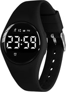 Kids Watches for Girls Boys Digital Sport Watch with Step Counter Pedometer Vibration Alarm Clock, No App Waterproof Fitness Tracker Kids Watch Boys Girls Teens Students Ages 5-16 by TinyTreasures Baby Boutique