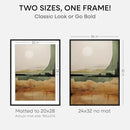 Homeforia Black Wood Frame 24x32, High End Oak 24x32 Large Wooden Poster Frames with Mat 20x28 inch Photo, 24 x 32 Picture Frame Matted to 20 x 28, 32x24 Thin Frame, Tempered Glass, Wall Kit, Set of 1 by CozyNest Decor