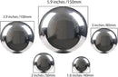 Nerien Gazing Ball, Stainless Steel Garden Mirror Globe, Polished Ornament Sphere, Hollow Floating Reflective Hemisphere, for Home Outdoor Pond Housewarming Swimming Pool Decoration, Silver, 5Pcs Mix by GreenHaven Gardens