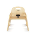 Foundations Simple Sitter Low Wood Feeding Chairs Multipack, Wide No-Tip Base, Adjustable Safety Harness, Stackable Wood Toddler Chairs with Food Service Grade Finish, 2 Pack (9 inch) by TinyTreasures Baby Boutique