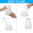 Diffuserlove 2 Pack 200ml Essential Oil Diffuser Ultrasonic Aromatherapy Diffuser with Waterless Auto Shut-Off Aroma Cool Mist Humidifiers with 6 Bottles of Natural Essential Oils /7 Color LED Lights by TinyTreasures Baby Boutique