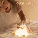 Cute Duck Night Light for Baby, Kids, Toddler, Ambient Nursery Nightlight, Soothing Lamp 3 Level Dimmable, Sleeping Accompanion for Bedroom Bedside, Rechargeable Battery, 30 Min Timer Off by TinyTreasures Baby Boutique