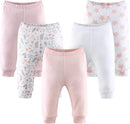 The Peanutshell 5 Pack Baby Girl Pants Set - 100% Cotton Toddler Pants for 0-24 Months Clothes for Toddlers & Babies - Flower by TinyTreasures Baby Boutique
