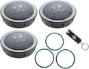 Pack Rainbird Sprinkler Head Cap and Seals, 1800XC - Rainbird 1800 Series Spray Head Cap, Sprinkler Head Cover, 1800CAPS Spray Head Cap, Xeri-Cap for 1800 Series Spray Bodies w/ LED Keychain Light by GreenHaven Gardens
