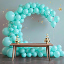 140pcs Cyan Blue Round Balloons Different Sizes 18 12 10 5 Inch Latex Balloons for Arch Decoration Party Balloon Kit for Graduation Birthday Party Wedding Balloon Baby Shower Decoration by TinyTreasures Baby Boutique