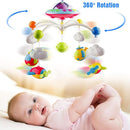 Mini Tudou Musical Baby Crib Mobile Toy with Lights and Music, Star Projector Function and Cartoon Rattles, Remote Control Musical Box with 108 Melodies, Toy for Newborn Sleep by TinyTreasures Baby Boutique