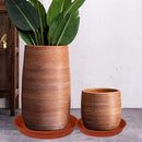 2 Pack of 20 22 inch Plant Saucer (19.1 inch Base), 3.6" Depth Tray, Large Deep Heavy Duty Saucers for Pots, Garden Bird Bath Bowl, Plant Trays for Indoors Outdoor (21", Terracotta) by GreenHaven Gardens