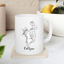 Rabbit Animal Coffee Cup Gift For Men Women Kids Children, Personalized Rabbit Lover Accent Teacup, Cute Rabbits White Coffee Mug 11 Oz 15 Oz, Custom Name Animal Rabbits Travel Mug Gift For Birthday by TinyTreasures Baby Boutique