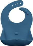 Abiie Ruby Wrapp Silicone Bibs for Babies with Front Pocket - Waterproof Bib - Stain Resistant - Silicone Toddler Bibs by TinyTreasures Baby Boutique