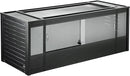 New Age Pet ECOFLEX 60 in Mojave Reptile Lounge in Espresso Black, Durable Wood Plastic Composite Habitat with Vented Side Panels, Removable Sliding Glass Doors, and Mesh Screen Top for Lamp Setup, by CozyNest Decor
