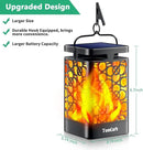 TomCare Solar Lanterns Outdoor Upgraded Flickering Flame Waterproof Hanging Lanterns Decorative Solar Powered LED Christmas Lights for Patio Deck Yard, 2 Pack by GreenHaven Gardens
