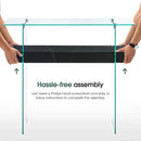 ivinta Glass Console Table with Storage, 39.4" Modern Sofa Table for Living Room, Foyer, Hallway, Bedroom 5101 (Black) by CozyNest Decor