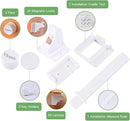 20 Pack Vkania Magnetic Cabinet Locks Baby Proofing - Baby Safety Latches for Drawers and Cabinets -Easy Installation No Drilling by TinyTreasures Baby Boutique