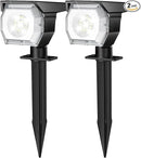 EIUIO Solar Outdoor Lights, 3 Lighting Modes Solar Spot Lights Outdoor with Auto On/Off, Waterproof Landscape Lighting for Garden Yard Pathway by GreenHaven Gardens