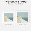 Homeforia 10x10 White Picture Frame, High-End Oak 10 x 10 Square Wooden Frames with Mat 8 by 8 Photo, 10by10 Wood Frame Matted to 8x8 Print, Wall or Tabletop Frames, Tempered Glass, Wall Kit, Set of 1 by CozyNest Decor