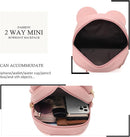 KL928 Girls Bowknot Polka Dot Cute Mini Backpack Small Daypacks Convertible Shoulder Bag Purse for Women by TinyTreasures Baby Boutique