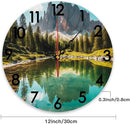 Generic Custom Wall Clock Personalized Picture Hanging Time Clocks Silent Non Ticking Round Decoration for Kitchen Family Friends Gifts by TinyTreasures Baby Boutique
