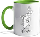 Awesome Horse Coffee Mug Gift for Horses Lovers Brother Sister Birthday Christmas, Personalized Horses Accent Teacup, Customized Name Horse Ceramic Mug 11Oz 15Oz, Cute Animal White Cup Gift For Kids by TinyTreasures Baby Boutique