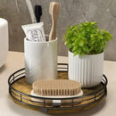 Lazy Susan Turntable Organizer for Table Top, 9’’ Round Wooden Lazy Susan for Cabinet Kitchen Countertop Pantry Dining Coffee Table for Condiments Spices, Rustic Bathroom Vanity Tray for Soap Candle by CozyNest Decor